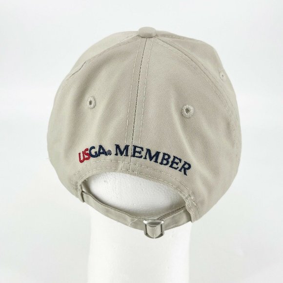 US Open 2012 Golf Olympic Club Hat CAP Adjustable Strapback USGA Light Tan - Picture 6 of 11